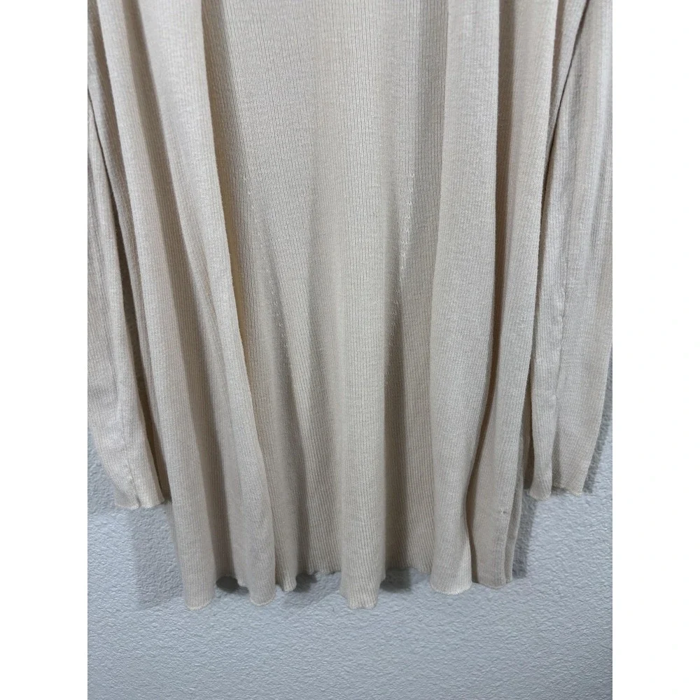 Peruvian Connection Cardigan Sweater Womens Small White Pima‎ Cotton Silk
